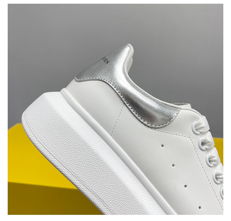 IAN Thick-soled white shoes