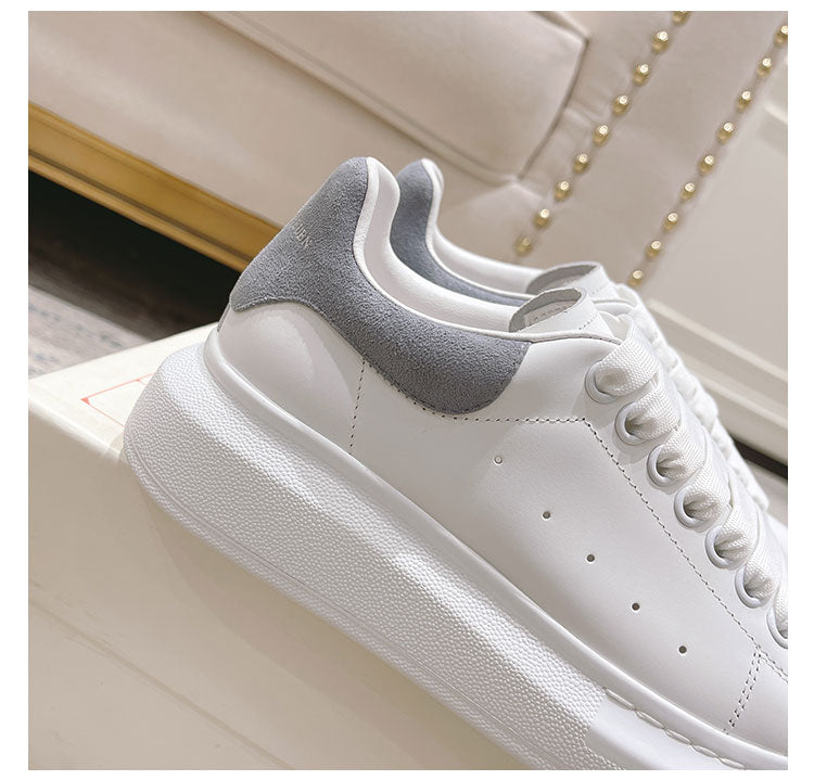 IAN Thick-soled white shoes