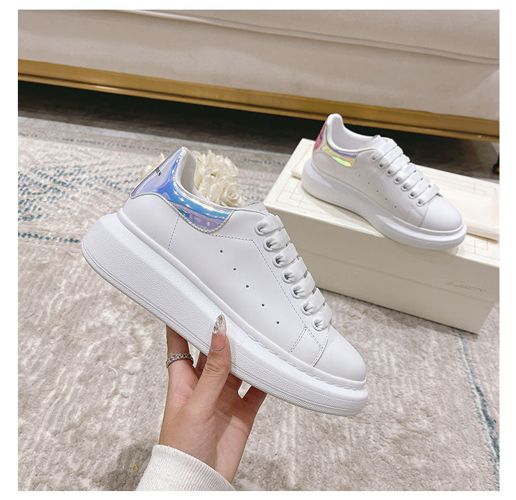 IAN Thick-soled white shoes