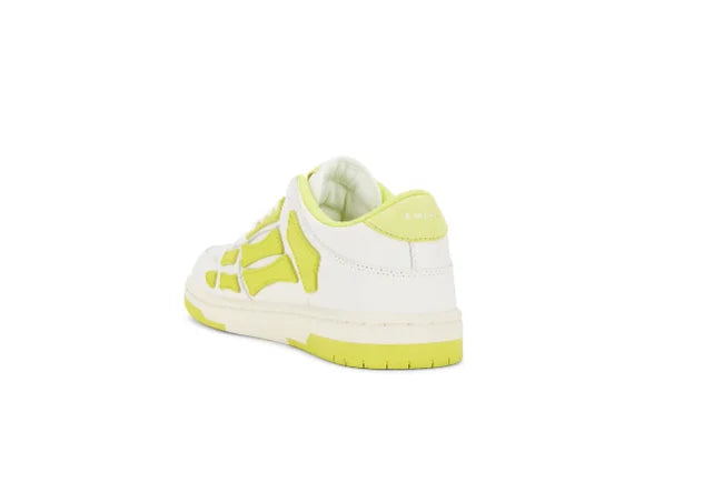 Amiri Skel Low Top Sneaker inWhite & Lime FWRD ID 493872