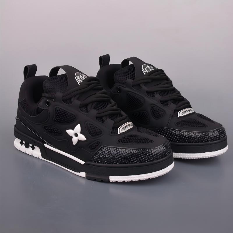 Louis Vuitton LV Skate Sneaker (Black Swarovski Crystals)