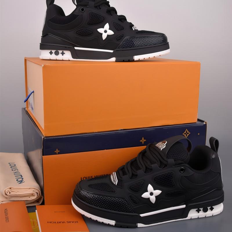 Louis Vuitton LV Skate Sneaker (Black Swarovski Crystals)