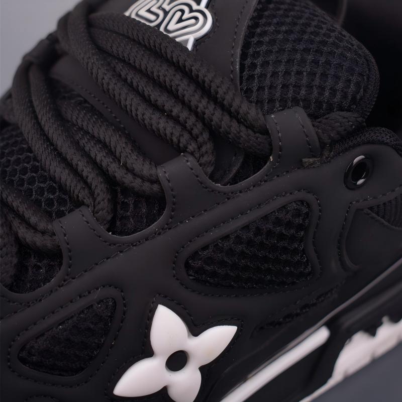 Louis Vuitton LV Skate Sneaker (Black Swarovski Crystals)