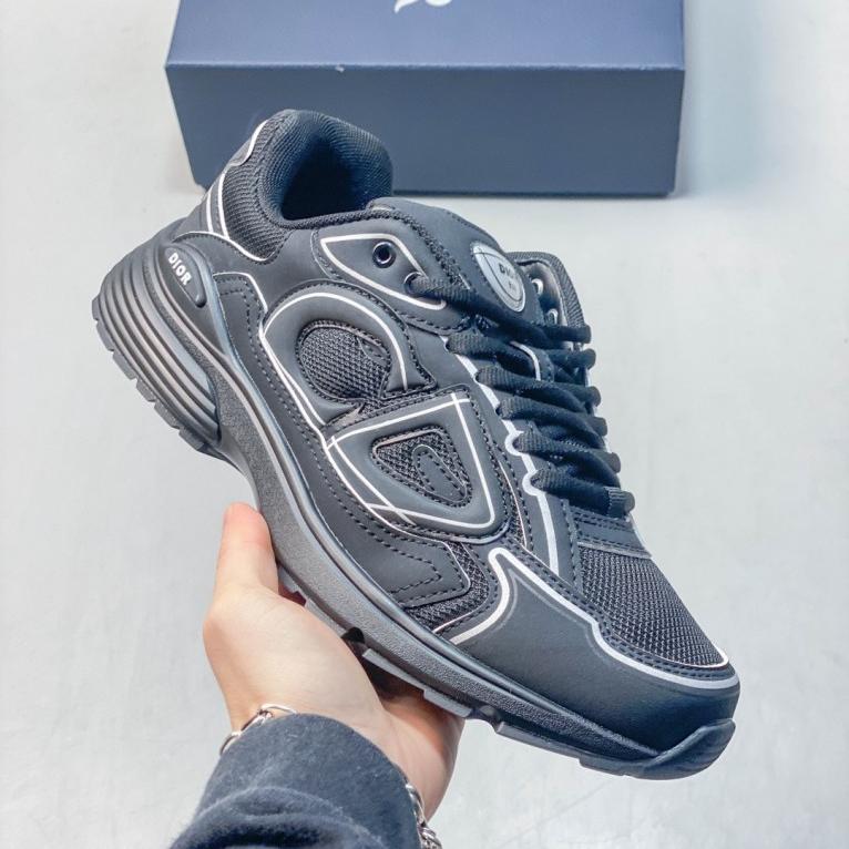 Dior B30 White & Grey Chunky Dad Sneakers with CD Logo