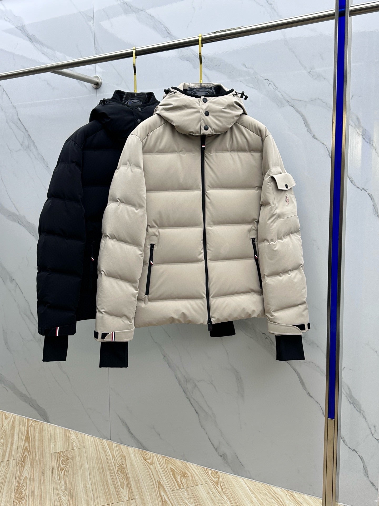 Moncler Grenoble laminated men's ski Down jacket