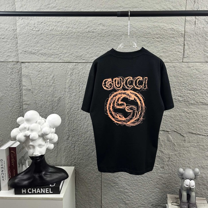 Gucci 2026 Double G Print Short-Sleeved T-Shirt