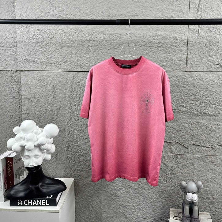 Chrome Hearts 2026 High-Quality Diamond-Encrusted Short-Sleeved T-Shirt