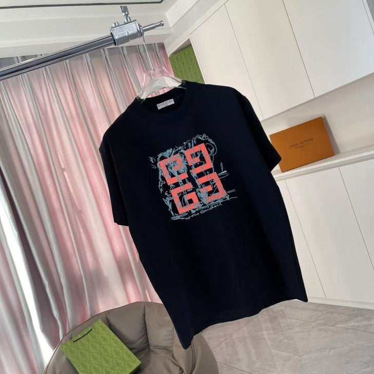 Burberry 2026 logo pattern short-sleeved T-shirt