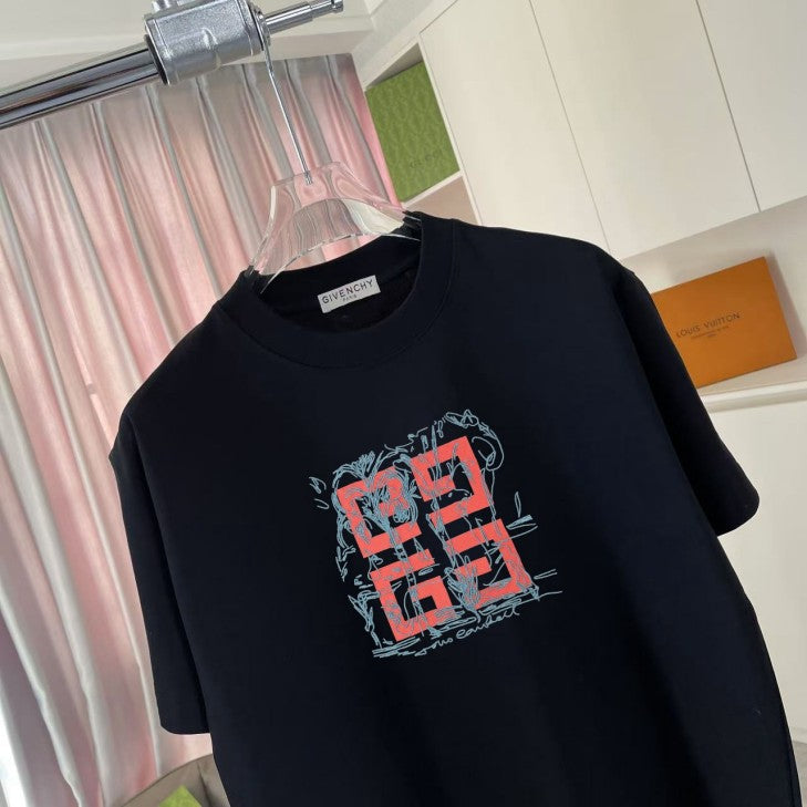 Burberry 2026 logo pattern short-sleeved T-shirt