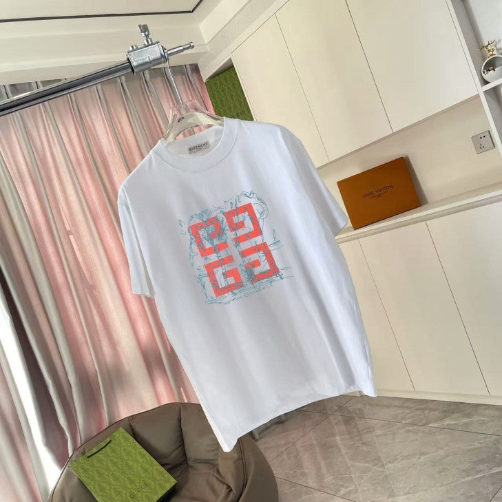 Burberry 2026 logo pattern short-sleeved T-shirt