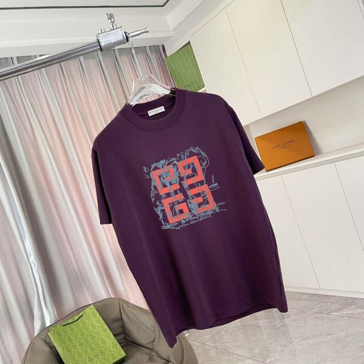 Burberry 2026 logo pattern short-sleeved T-shirt
