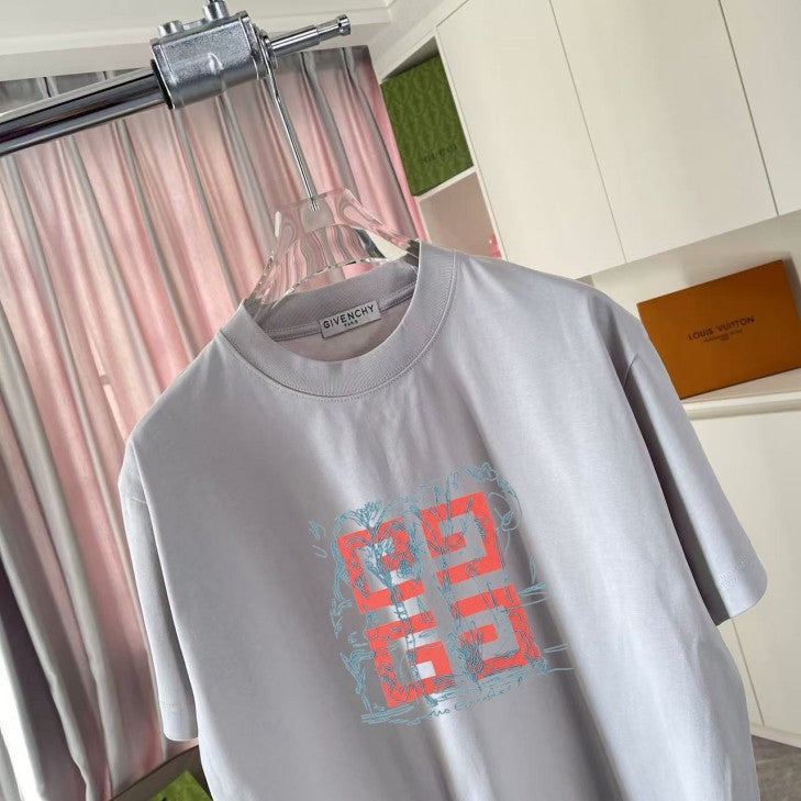 Burberry 2026 logo pattern short-sleeved T-shirt