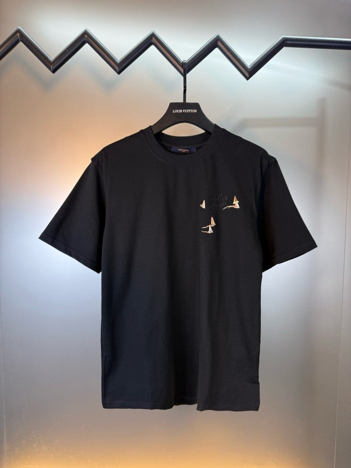LV 2026 Letter Embroidery Short-Sleeved T-shirt