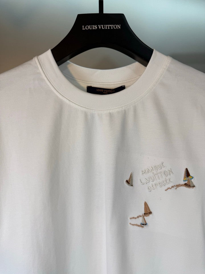 LV 2026 Letter Embroidery Short-Sleeved T-shirt