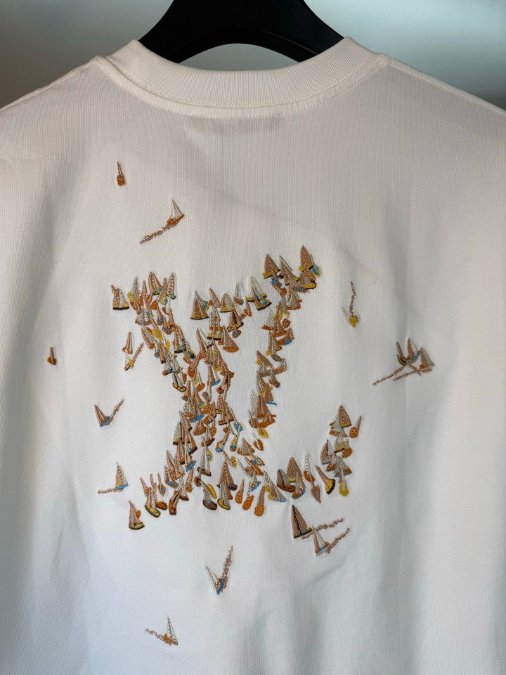 LV 2026 Letter Embroidery Short-Sleeved T-shirt