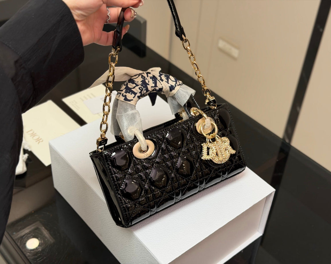 Dior Lady D-JOY sheepskin products (in red and black) Bags