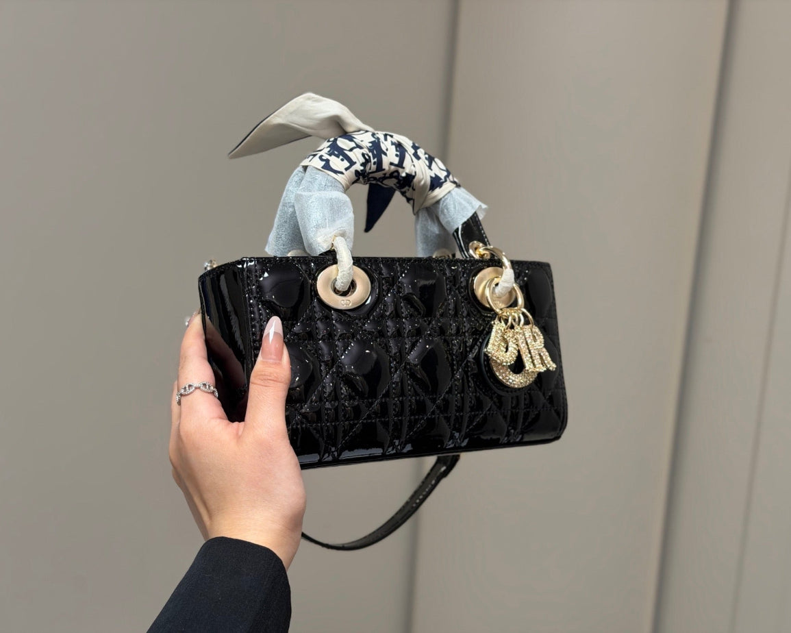 Dior Lady D-JOY sheepskin products (in red and black) Bags