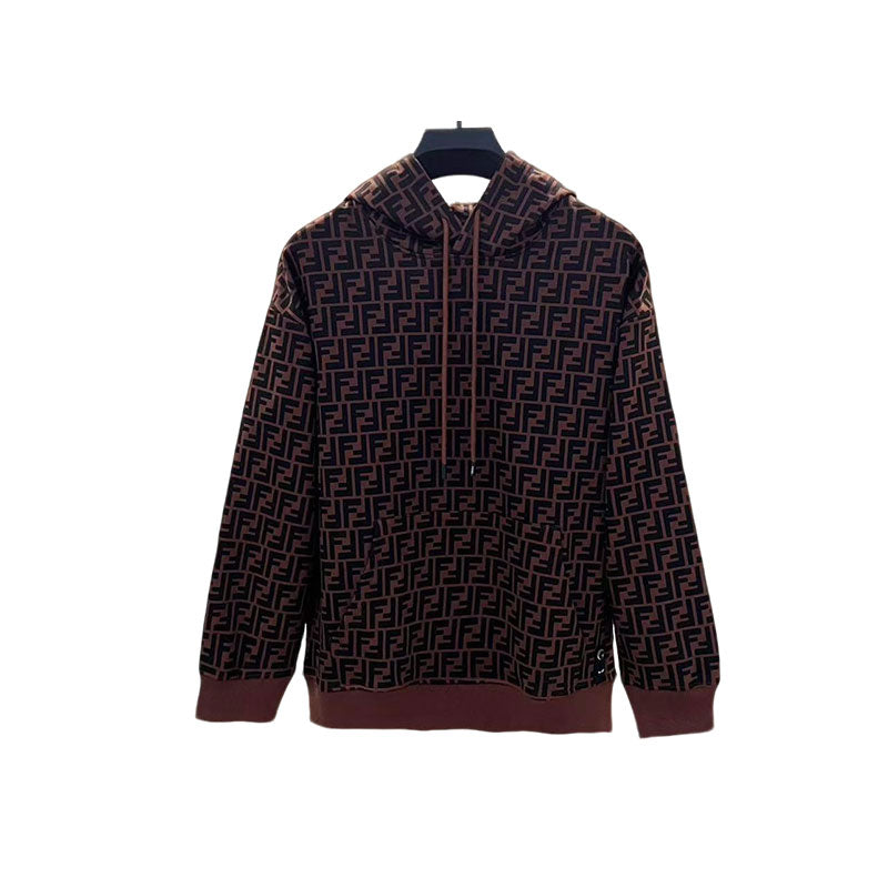 FENDI FF print hooded sweatshirt