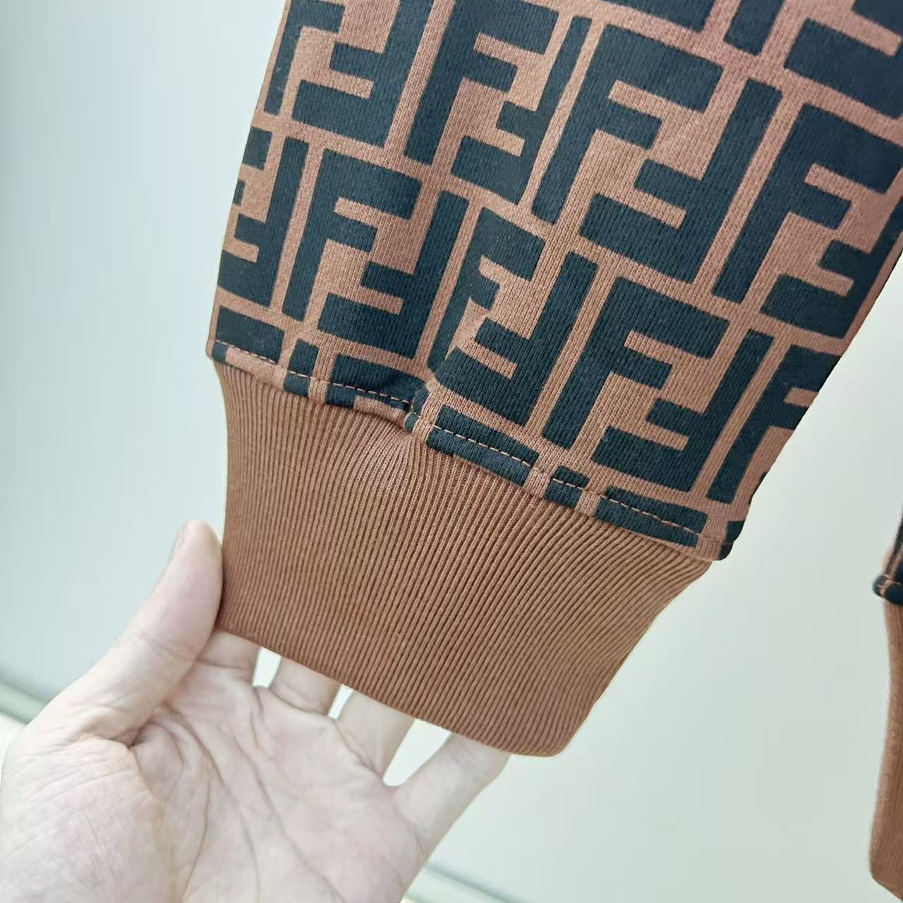 FENDI FF print hooded sweatshirt