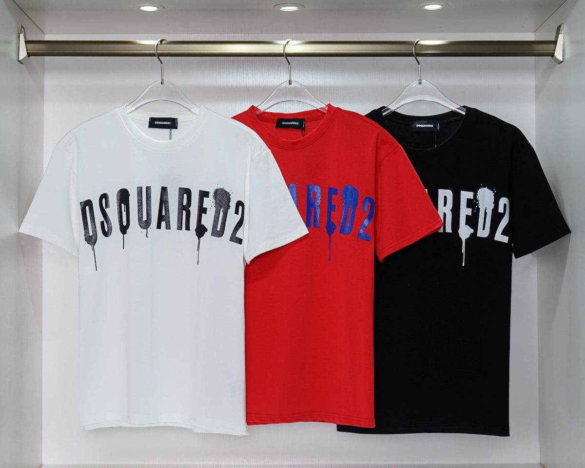 DSQUARED2 new short-sleeved t-shirt [black/red/white]