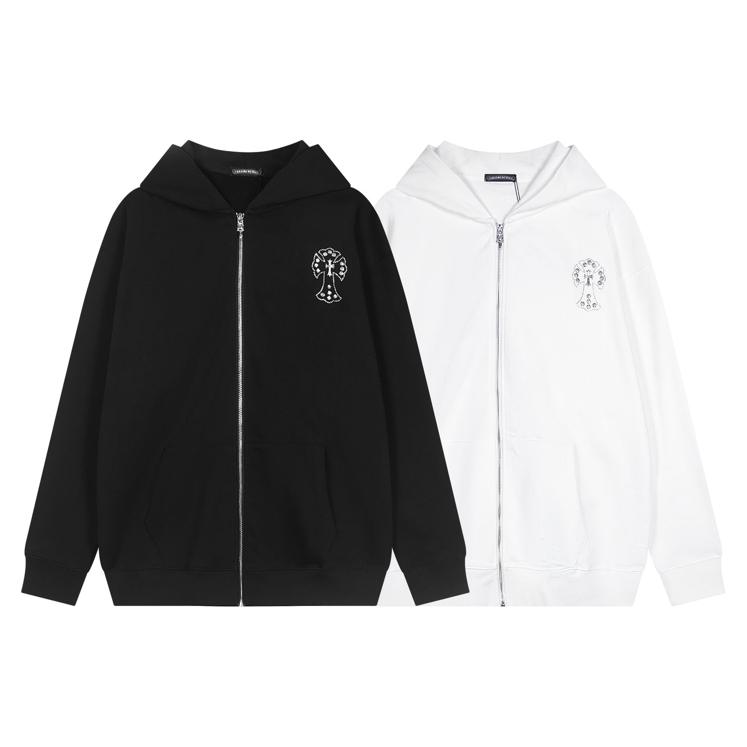 Chrome Hearts  Diamond-encrusted Blazer Sweatshirt