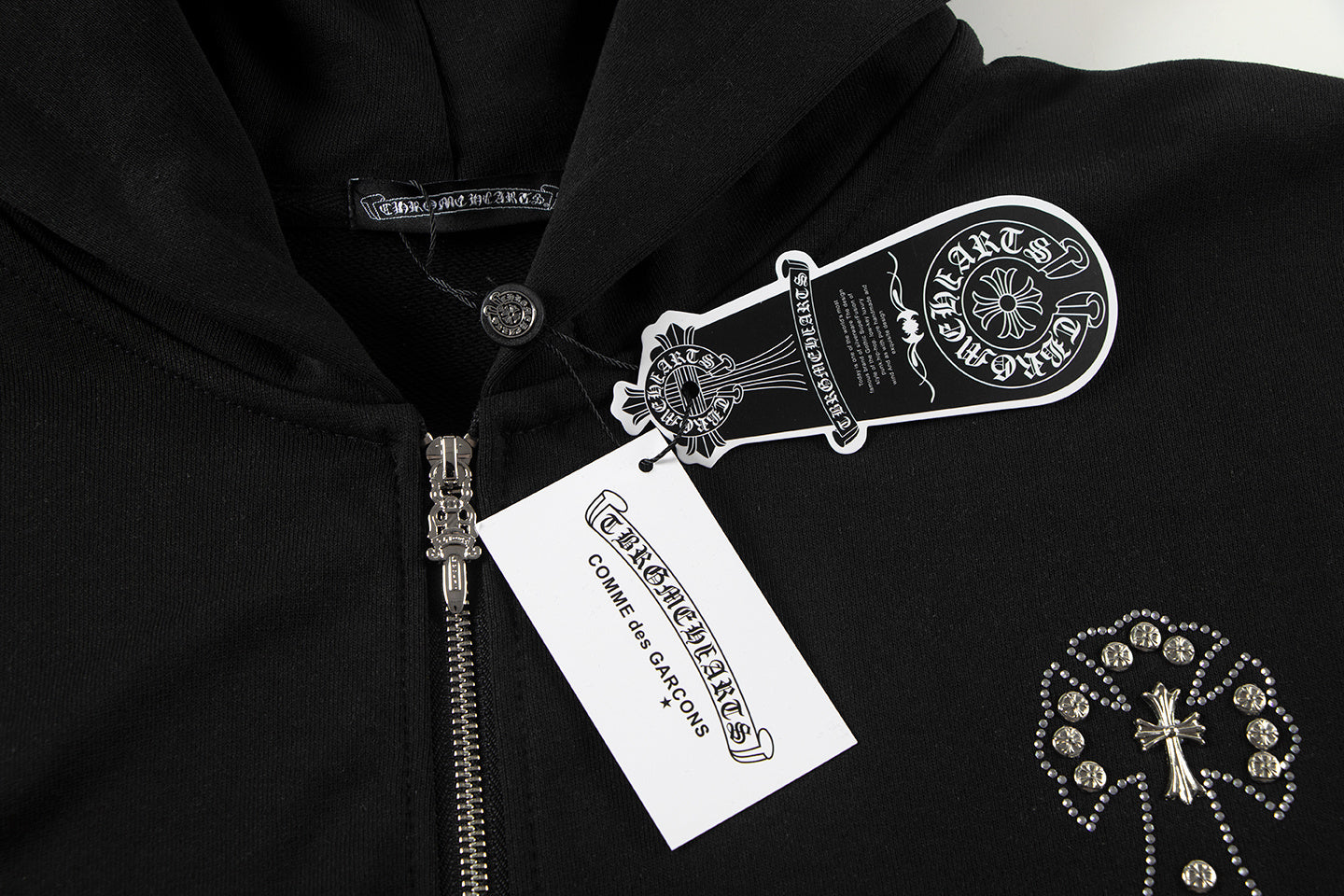 Chrome Hearts  Diamond-encrusted Blazer Sweatshirt