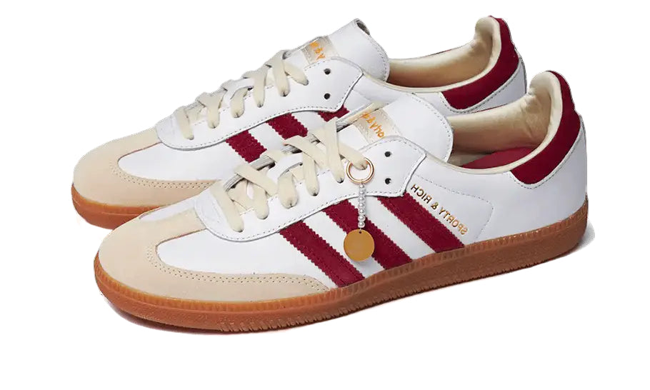 Adidas Samba Sporty & Rich "White Collegiate Burgundy"