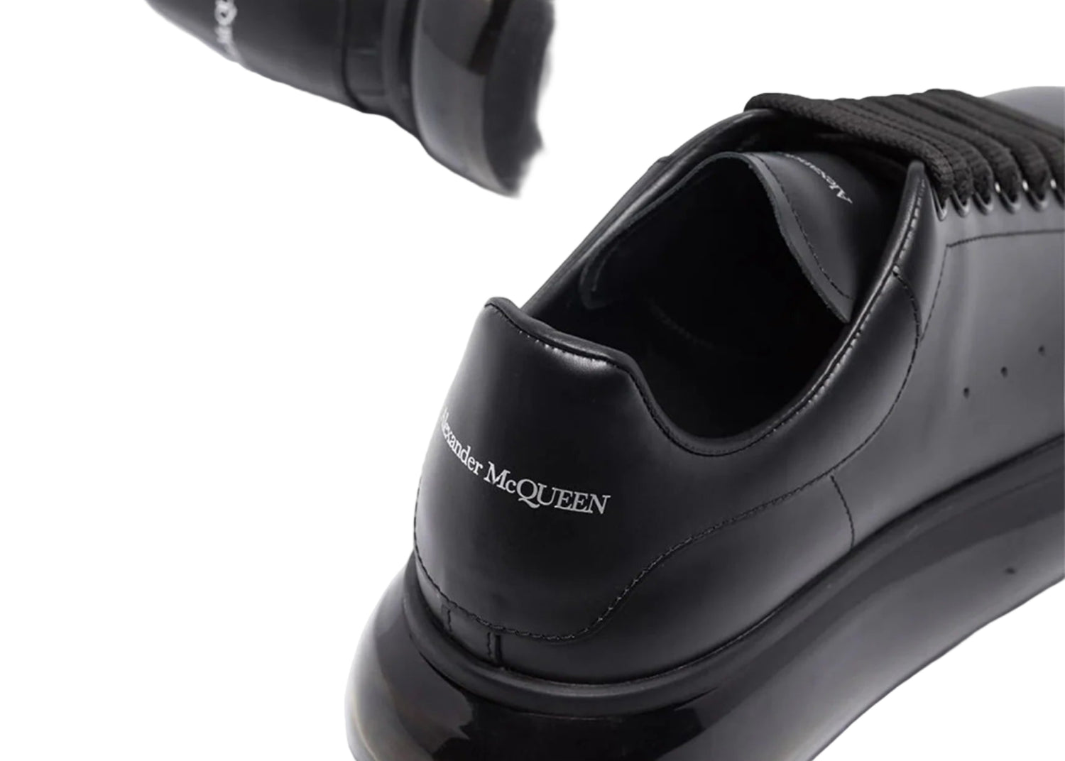 Alexander Mcqueen Raised Sole Black Bubble Sneaker