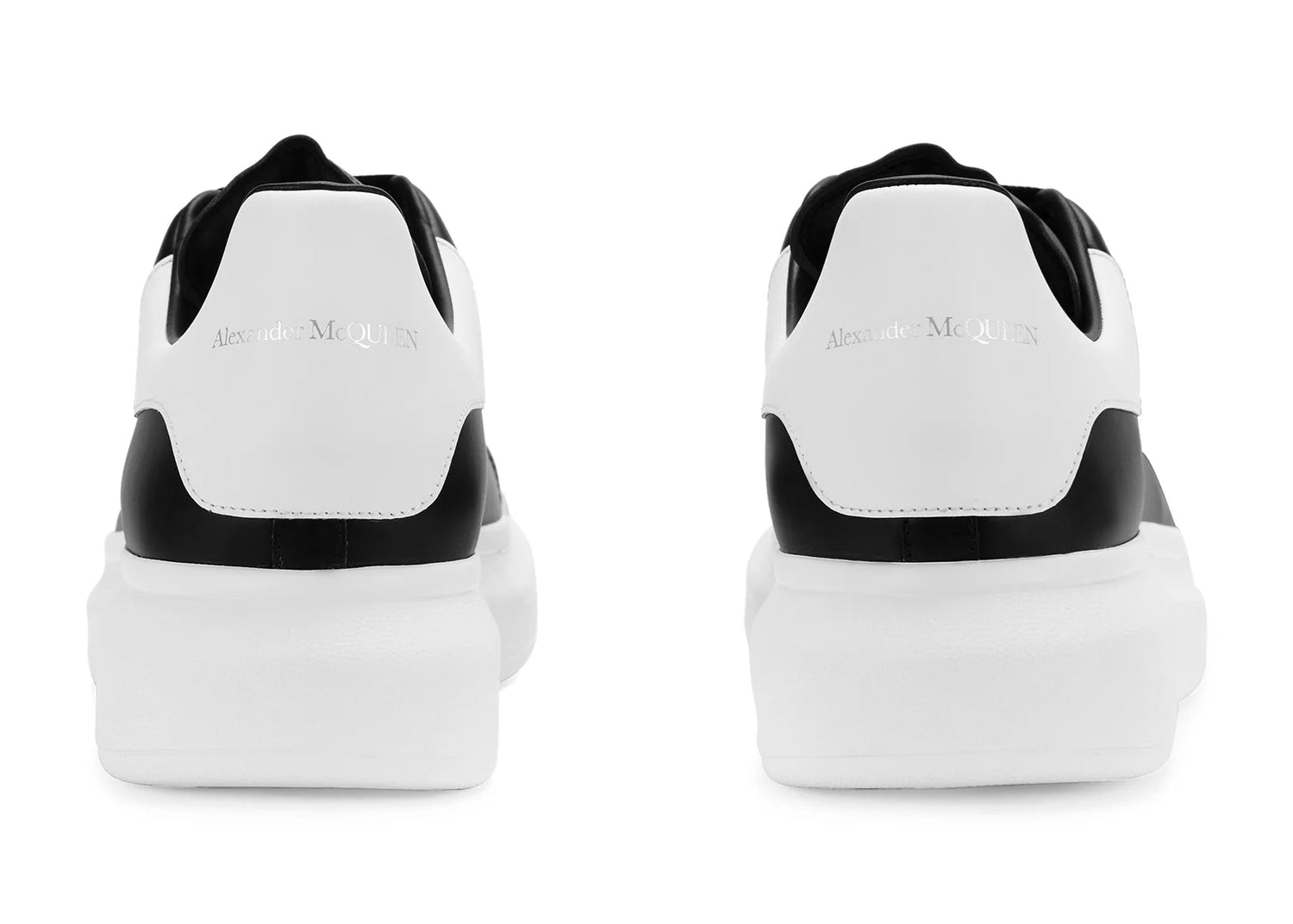 Alexander Mcqueen Raised Sole Black White Sneaker