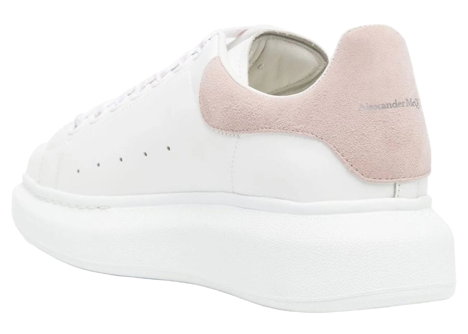 Alexander Mcqueen Raised Sole White Pink Sneaker
