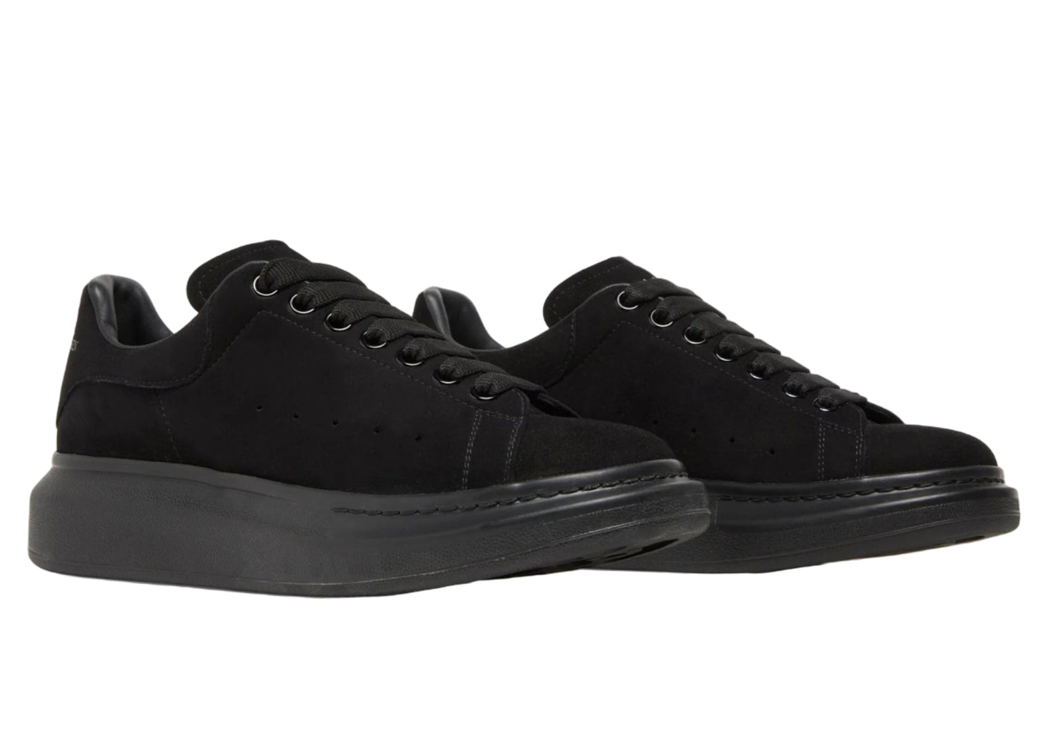 Alexander Mcqueen Raised Sole Suede Triple Black Sneaker