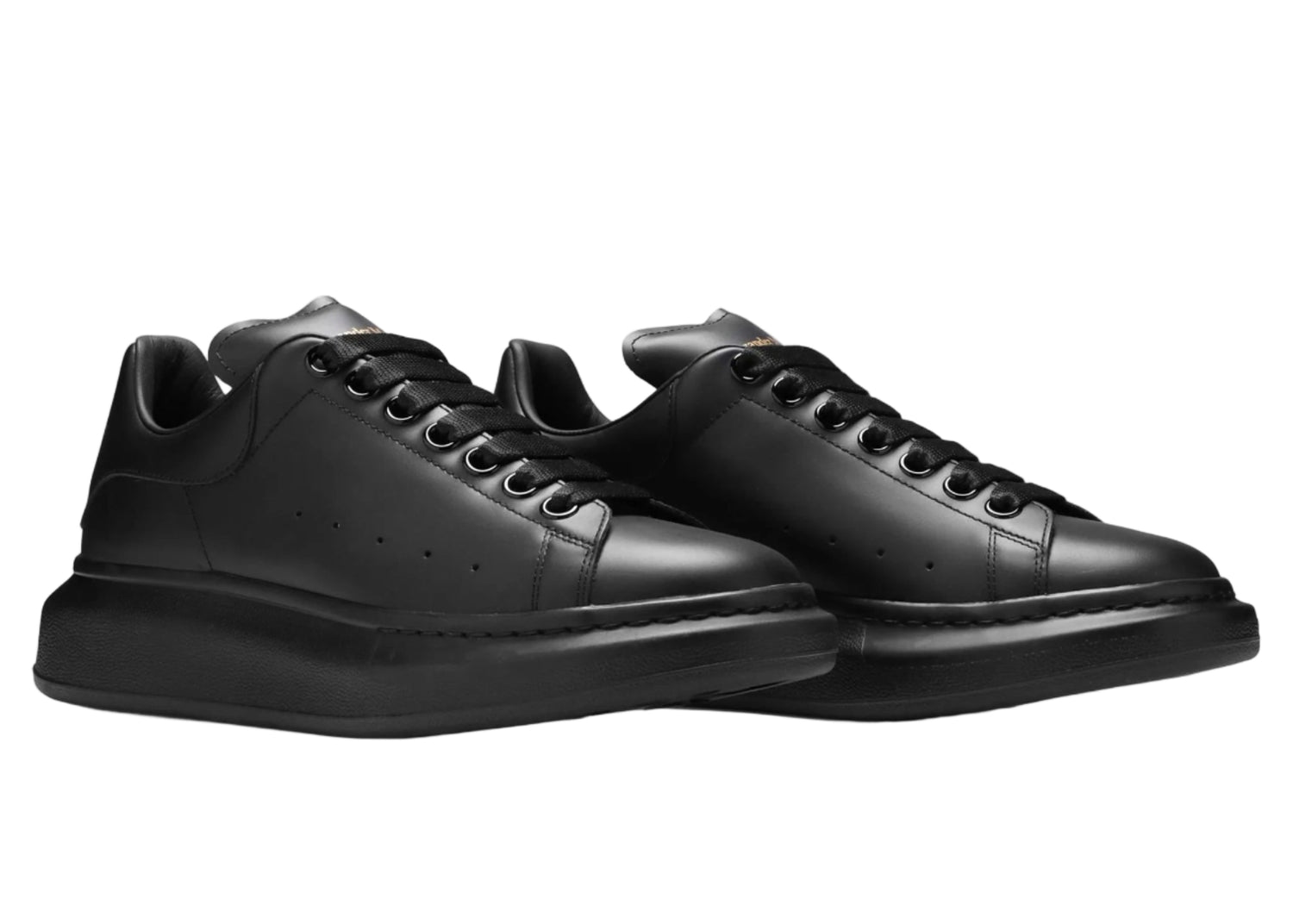 Alexander Mcqueen Raised Sole Triple Black Sneaker