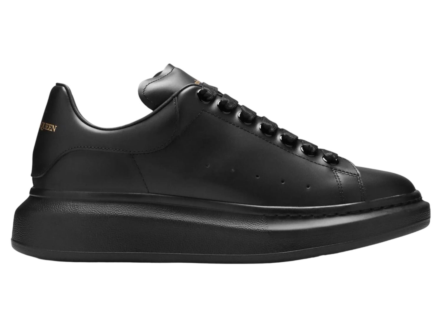Alexander Mcqueen Raised Sole Triple Black Sneaker