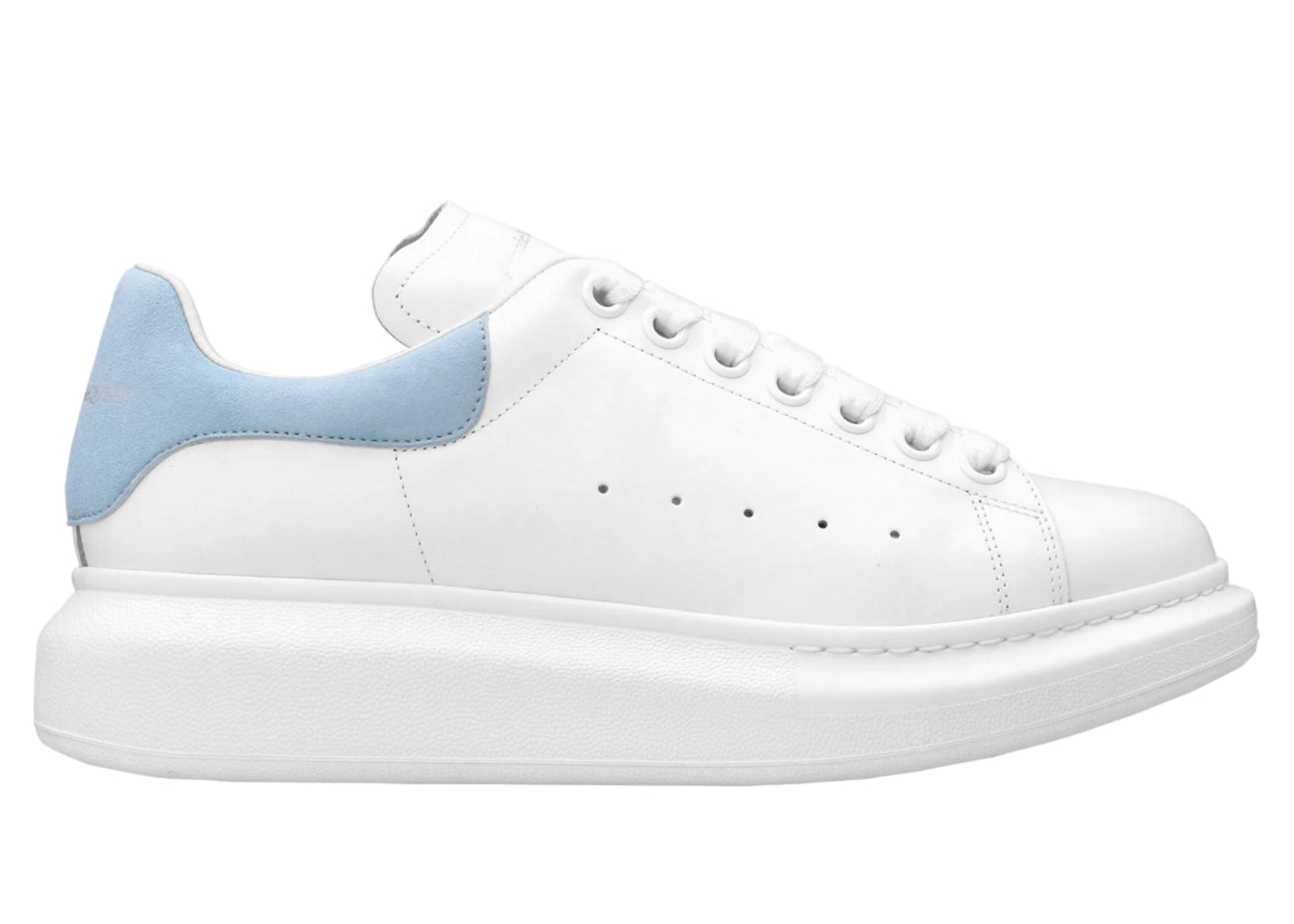 Alexander Mcqueen Raised Sole White Blue Sneaker