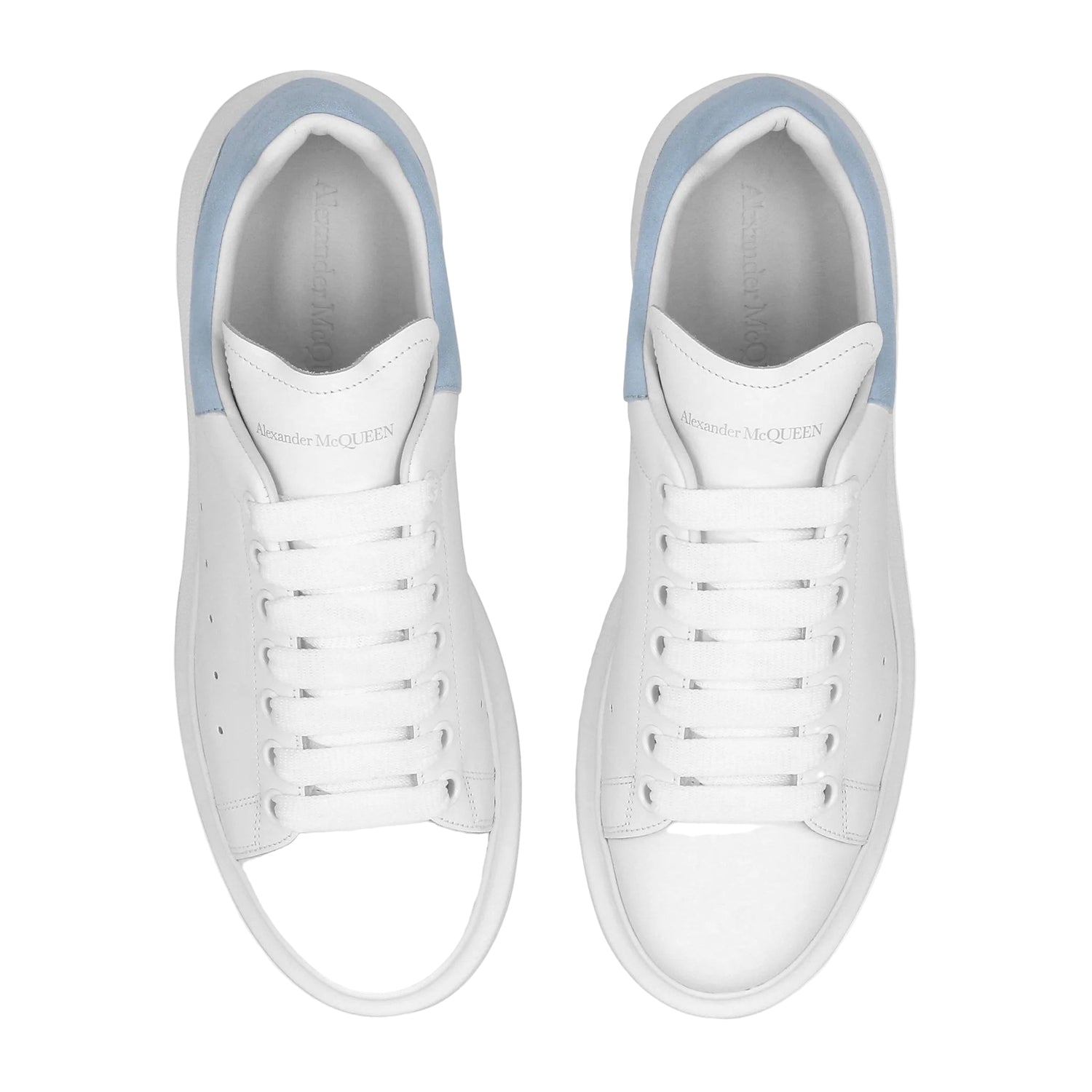 Alexander Mcqueen Raised Sole White Blue Sneaker
