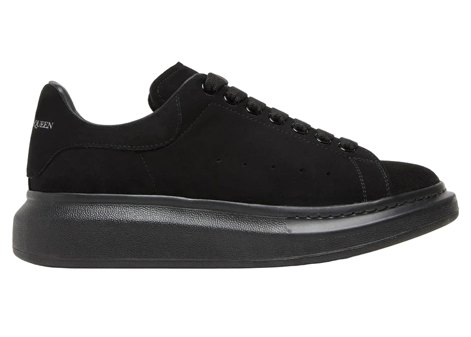 Alexander Mcqueen Raised Sole Suede Triple Black Sneaker
