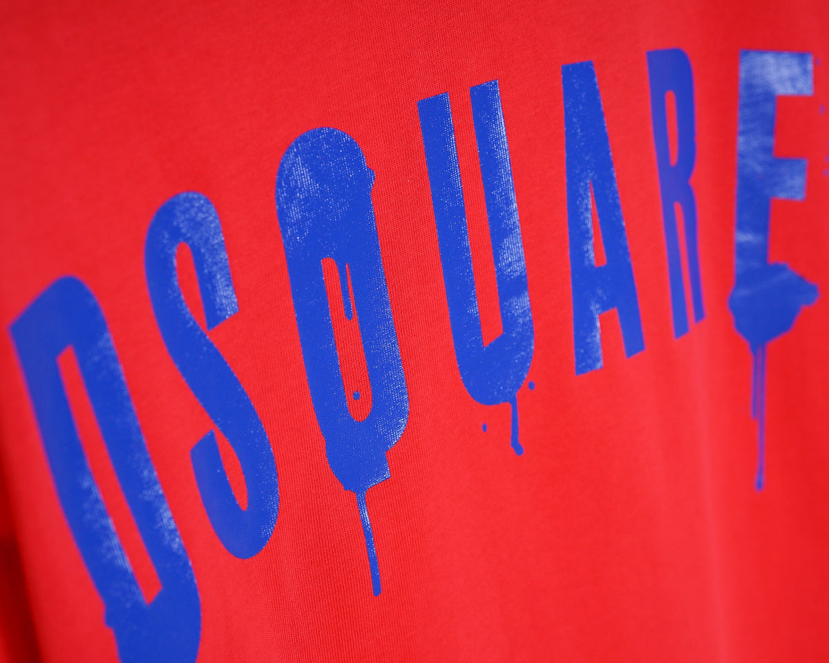DSQUARED2 new short-sleeved t-shirt [black/red/white]