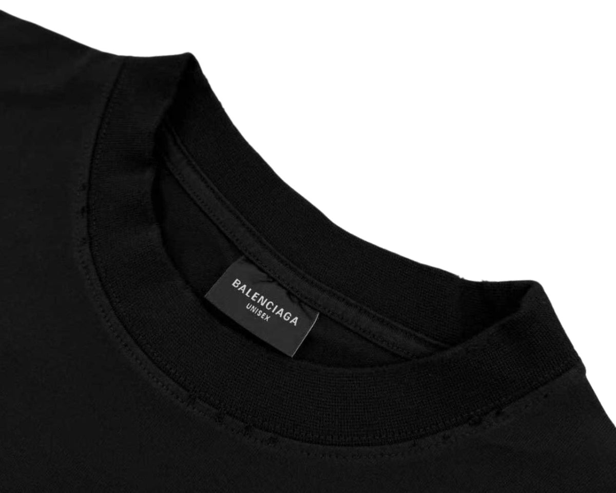 Balenciaga printed short-sleeved t-shirt【black】